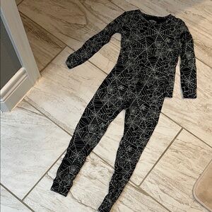 Old Navy Black Spider Web Kids Footie